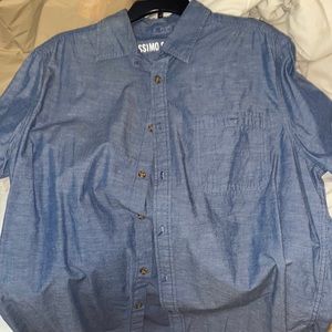 Denim button down